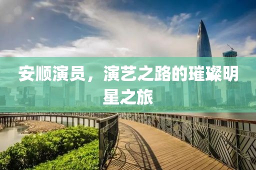 安順演員，演藝之路的璀璨明星之旅