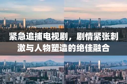 緊急追捕電視劇，劇情緊張刺激與人物塑造的絕佳融合