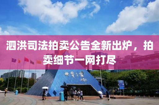 泗洪司法拍賣公告全新出爐，拍賣細(xì)節(jié)一網(wǎng)打盡