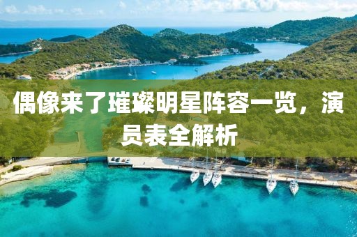 偶像來了璀璨明星陣容一覽，演員表全解析
