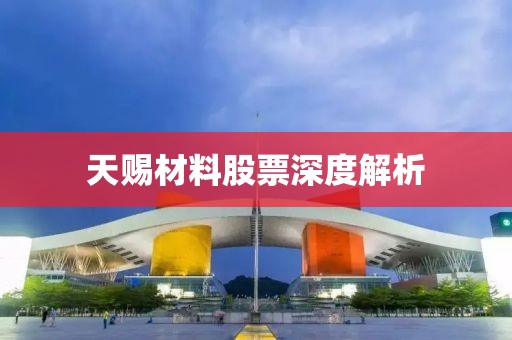 天賜材料股票深度解析