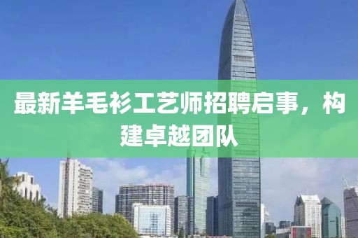 最新羊毛衫工藝師招聘啟事，構(gòu)建卓越團(tuán)隊