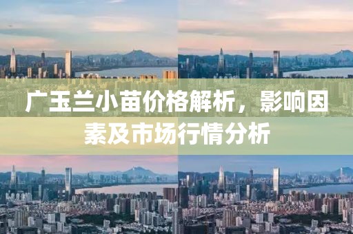 廣玉蘭小苗價格解析，影響因素及市場行情分析