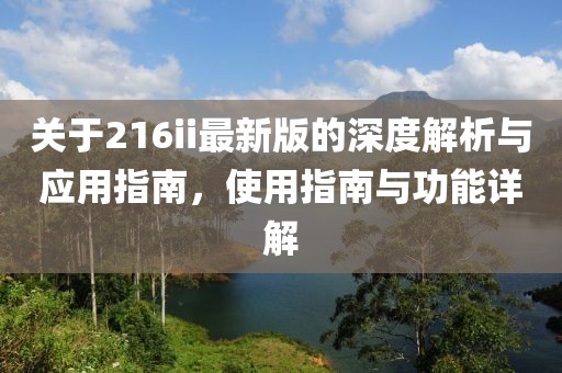 關(guān)于216ii最新版的深度解析與應(yīng)用指南，使用指南與功能詳解