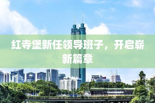 紅寺堡新任領(lǐng)導(dǎo)班子，開啟嶄新篇章