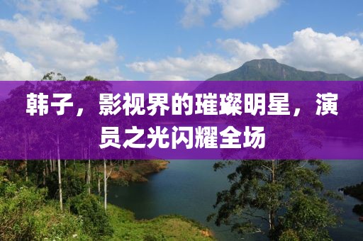 韓子，影視界的璀璨明星，演員之光閃耀全場(chǎng)