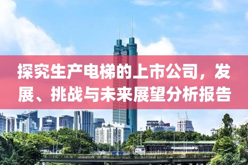 探究生產(chǎn)電梯的上市公司，發(fā)展、挑戰(zhàn)與未來展望分析報(bào)告