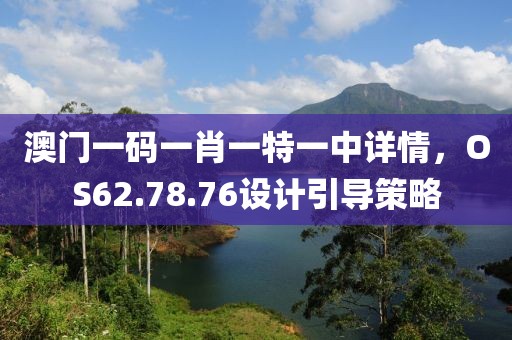澳門一碼一肖一特一中詳情，OS62.78.76設(shè)計引導策略