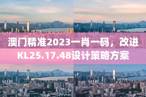 澳門精準2023一肖一碼，改進KL25.17.48設(shè)計策略方案