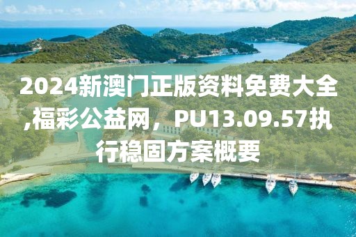 2024新澳門正版資料免費大全,福彩公益網(wǎng)，PU13.09.57執(zhí)行穩(wěn)固方案概要