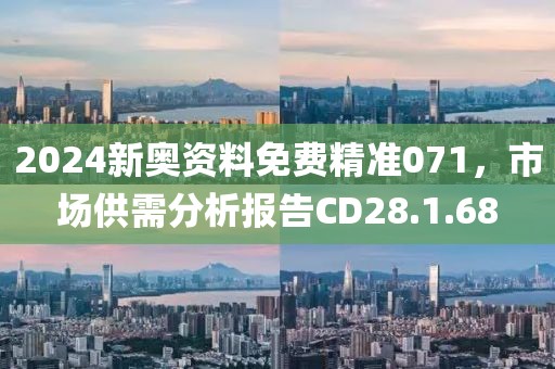 2024新奧資料免費(fèi)精準(zhǔn)071，市場(chǎng)供需分析報(bào)告CD28.1.68