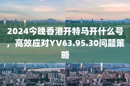 2024今晚香港開(kāi)特馬開(kāi)什么號(hào)，高效應(yīng)對(duì)YV63.95.30問(wèn)題策略