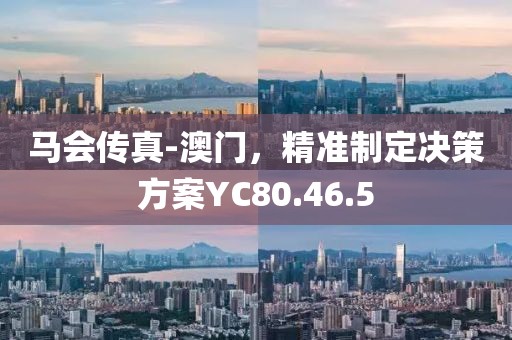 馬會傳真-澳門，精準制定決策方案YC80.46.5