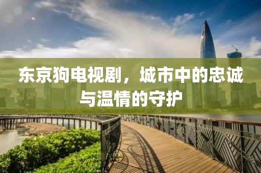 東京狗電視劇，城市中的忠誠與溫情的守護(hù)